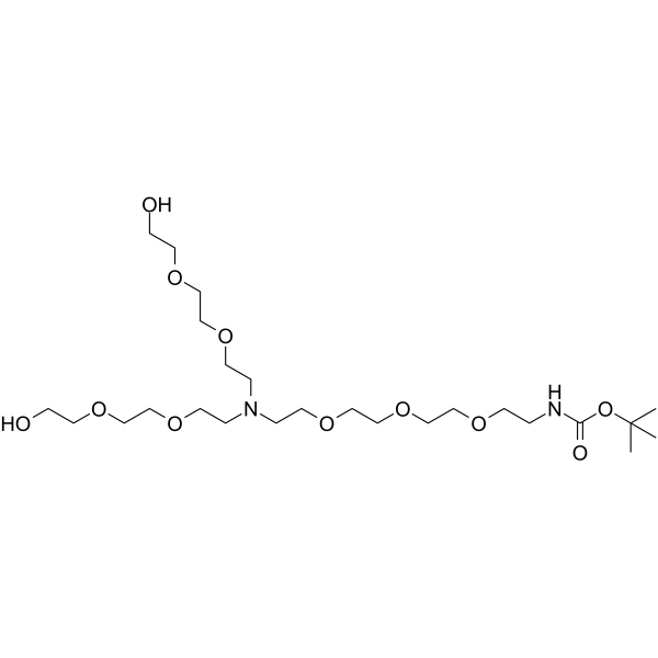 N-(Boc-PEG3)-N-bis(PEG2-alcohol) 2055042-60-7